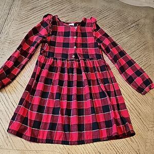 Red plaid girls dress size 8 Jumping Beans